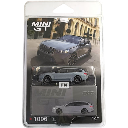Mini GT BMW M5 Touring G99 Brooklyn Grey Metallic Blister Packaging MGT01096BL 1/64 Diecast
