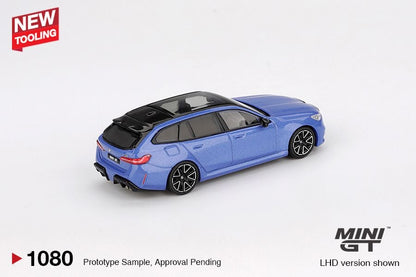 *Pre-Order* Mini GT BMW M5 Touring (G99) Marina Bay Blue Metallic (Blister Packaging) MGT01080 1/64 Die Cast