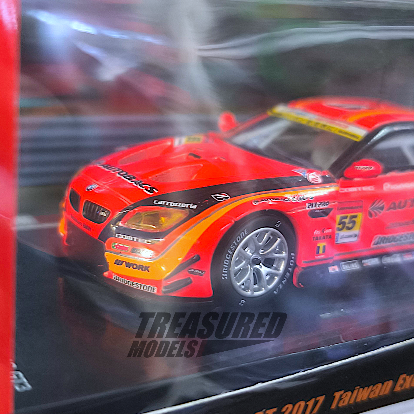 Tarmac Works BMW M6 GT3 Super GT Series GT300 2017 Takagi - Wlkinshaw Taiwan Exclusive Model T64-020-17SGT-55 1/64 Diecast