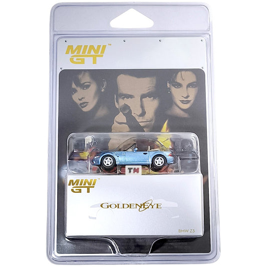 Mini GT BMW Z3 GoldenEye English Poster MGT00914E 1/64 Diecast