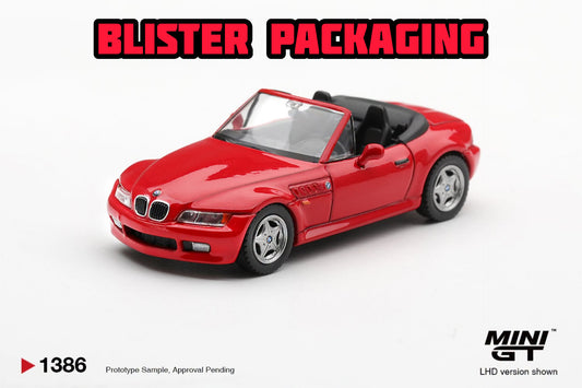 [Pre-Order] Mini GT BMW Z3 Hellrot Blister Packaging MGT01386-BL 1/64 Diecast