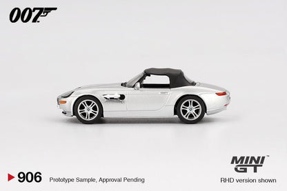 Mini GT BMW Z8 007 The World Is Not Enough English Poster Back Card Blister Packaging MGT00906-007E 1/64 Diecast