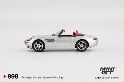 Mini GT BMW Z8 Silver Blister Packaging MGT00998 1/64 Diecast