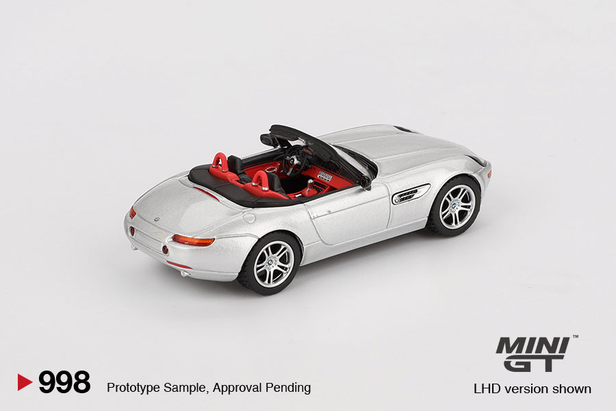 Mini GT BMW Z8 Silver Blister Packaging MGT00998 1/64 Diecast