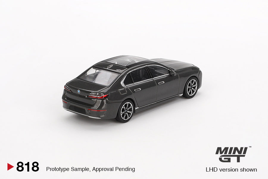 Mini GT BMW i7 xDrive60 Dravit Grey MGT00818 1/64 Die Cast
