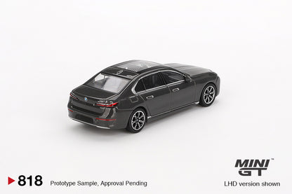 Mini GT BMW i7 xDrive60 Dravit Grey MGT00818 1/64 Die Cast