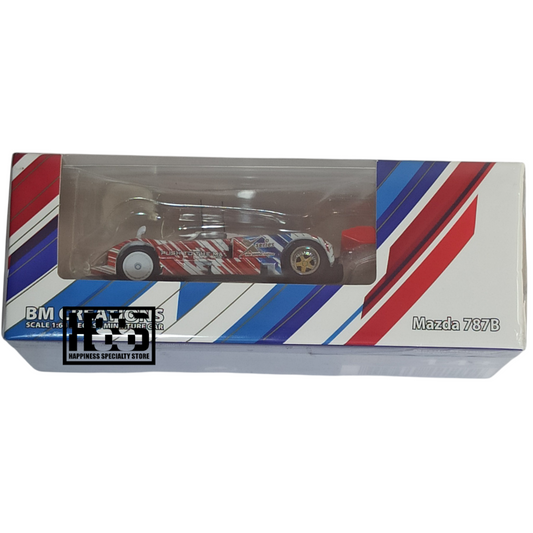 BM Creations Mazda 787B White Sinopec Edition 1/64 Die Cast