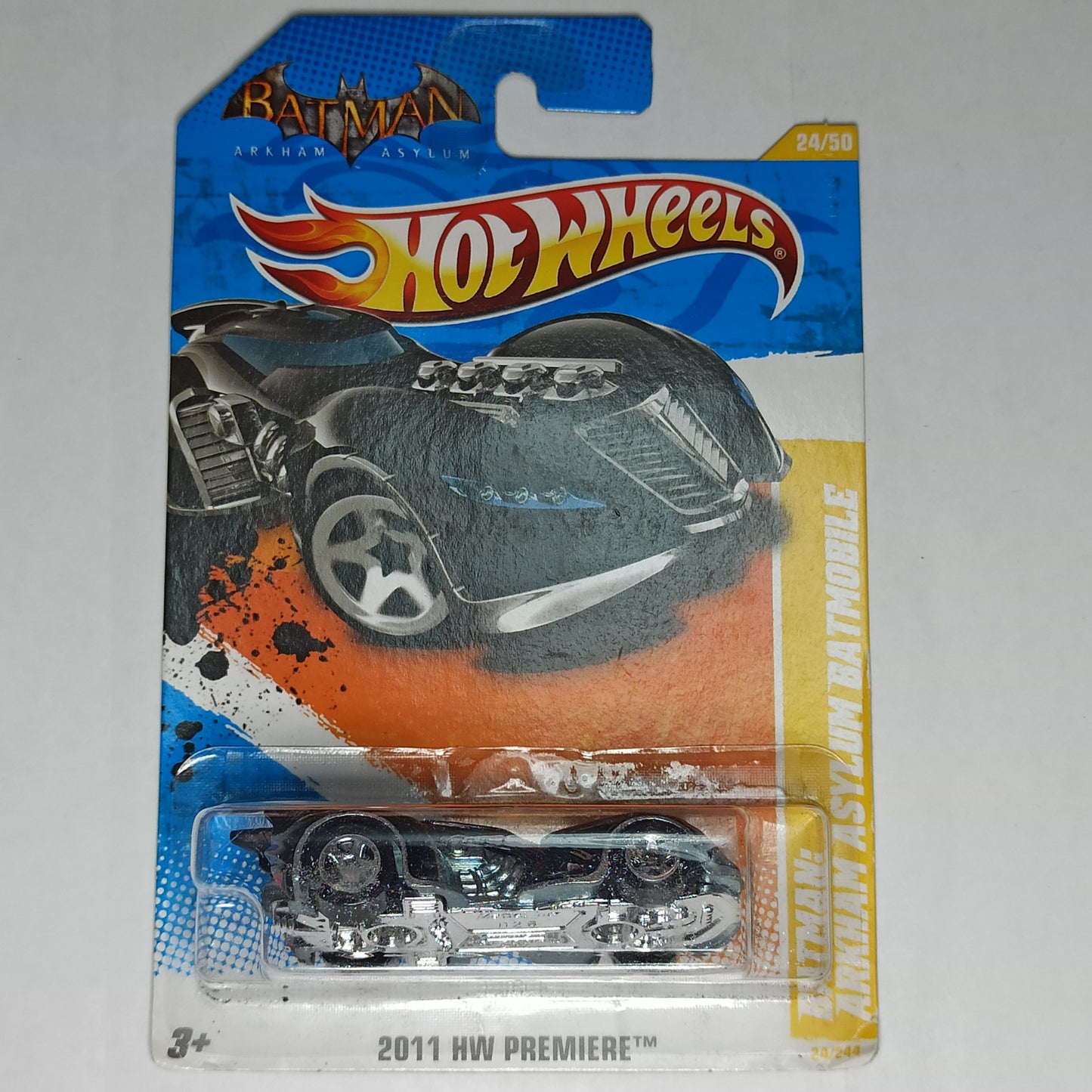 Hot Wheels Batman Arkham Asylum Batmobile Black 2011 HW Premiere