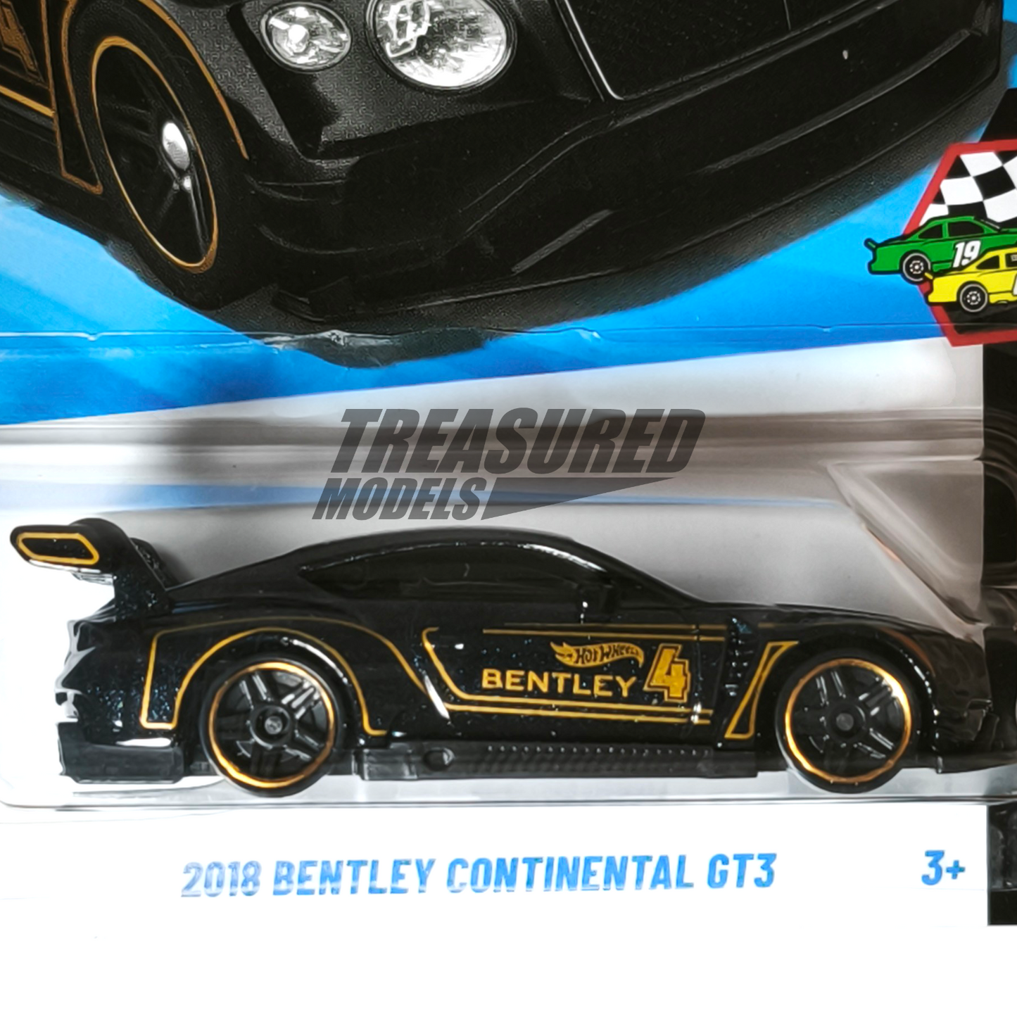 Hot Wheels Bentley 2018 Continental GT3 Black 2025 Main Line HW Race Day 1/64 Die Cast