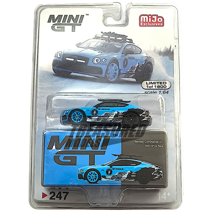 Mini GT Bentley Continental GT 2020 GP Ice Race Blister Packaging MGT00247 1/64 Diecast