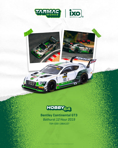Tarmac Works Bentley Continental GT3 Bathurst 12 Hour 2019 J. Gounon S. Kane J. Pepper T64G-030-19BA107 1/64 Diecast