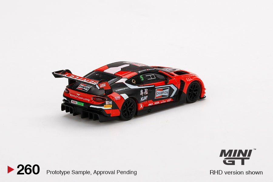 Mini GT Bentley Continental GT3 #5 2018 Blancpain GT Asia MGT00260 1/64 Diecast