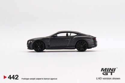 Mini GT Bentley Continental GT Speed Anthracite Satin MGT00442 1/64 Diecast