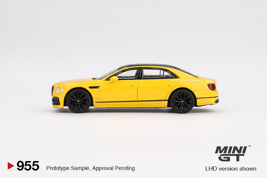Mini GT Bentley Flying Spur Monaco Yellow MGT00955 1/64 Die Cast