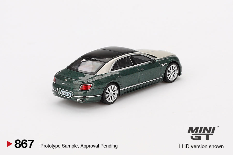 Mini GT Bentley Flying Spur White Sand Verdant MGT00867 1/64 Die Cast