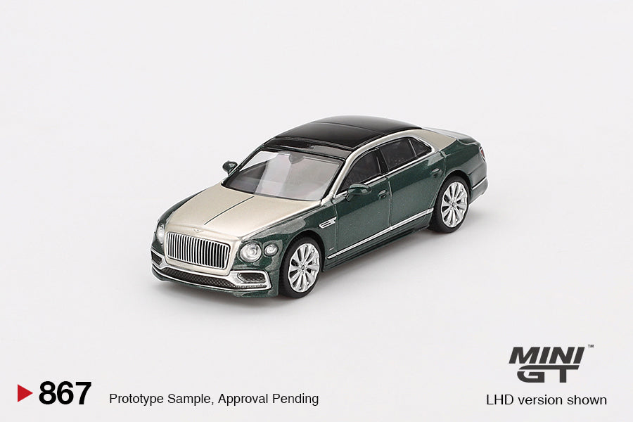 Mini GT Bentley Flying Spur White Sand Verdant MGT00867 1/64 Die Cast