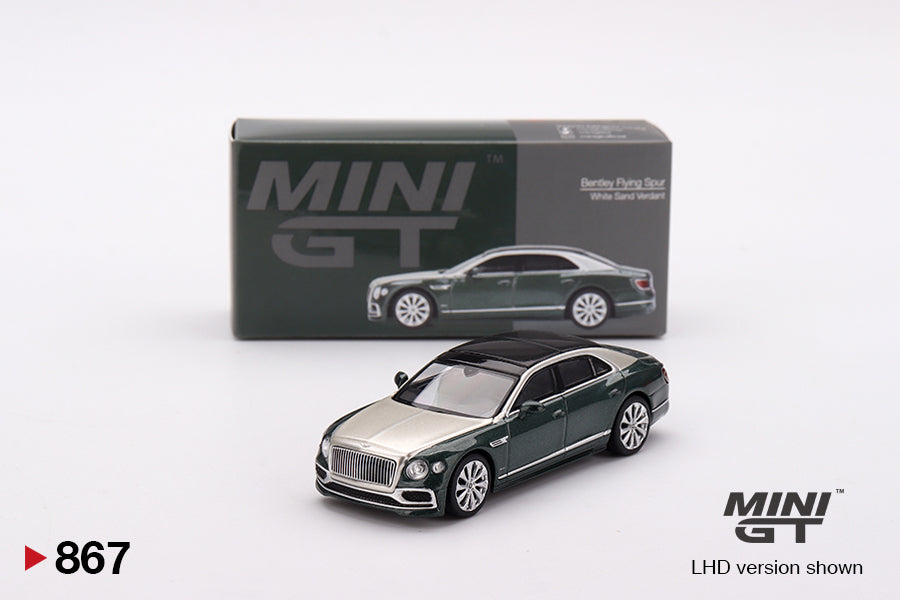 Mini GT Bentley Flying Spur White Sand Verdant MGT00867 1/64 Die Cast