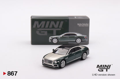 Mini GT Bentley Flying Spur White Sand Verdant MGT00867 1/64 Die Cast