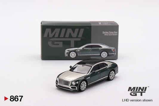 Mini GT Bentley Flying Spur White Sand Verdant MGT00867 1/64 Die Cast