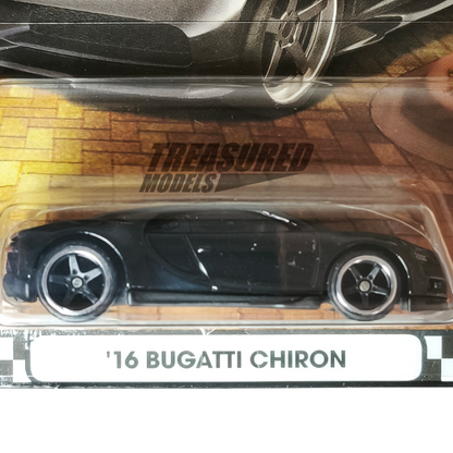 Hot Wheels Bugatti 16 Chiron Nocturne Black 2025 Premium Boulevard 1/64 Die Cast