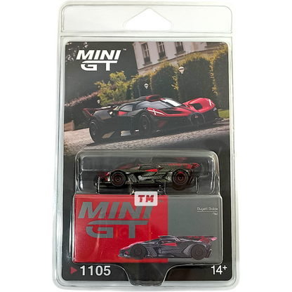 Mini GT Bugatti Bolide Red Blister Packaging MGT01105BL 1/64 Diecast