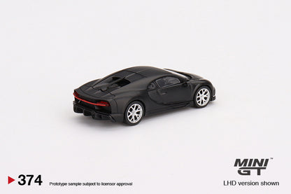 Mini GT Bugatti Chiron Super Sport 300+ Matte Black MGT00374 1/64 Die Cast
