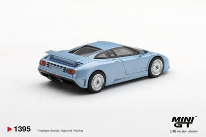 [PRE-ORDER] MINI GT Bugatti EB110 GT Azzurro Metallizzato Mondial de l'Automobile 1992 MGT01395 1/64 Diecast