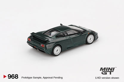Mini GT Bugatti EB110 GT Verde Scuro MGT00968 1/64 Die Cast