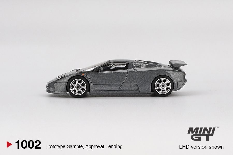 Mini GT Bugatti EB110 Super Sport Grigio Scuro MGT01002 1/64 Die Cast
