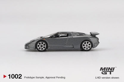 Mini GT Bugatti EB110 Super Sport Grigio Scuro MGT01002 1/64 Die Cast
