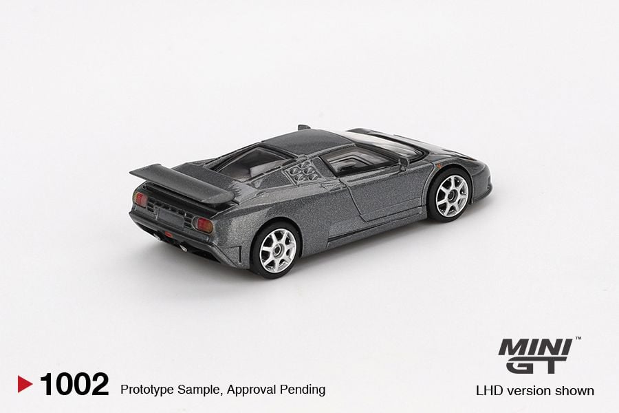 Mini GT Bugatti EB110 Super Sport Grigio Scuro MGT01002 1/64 Die Cast