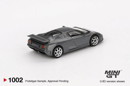 Mini GT Bugatti EB110 Super Sport Grigio Scuro MGT01002 1/64 Die Cast