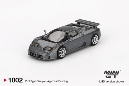 Mini GT Bugatti EB110 Super Sport Grigio Scuro MGT01002 1/64 Die Cast