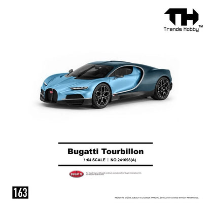 [Pre-Order] Trends Hobby Bugatti Tourbillon Blue Atlantic 163 241098A 1/64 Diecast