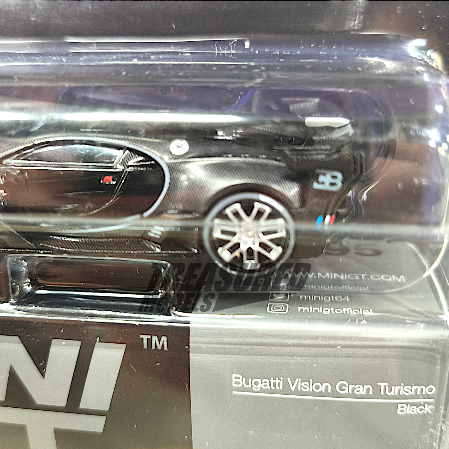 Mini GT Bugatti Vision Gran Turismo Black Blister Packaging MGT00795 1/64 Diecast