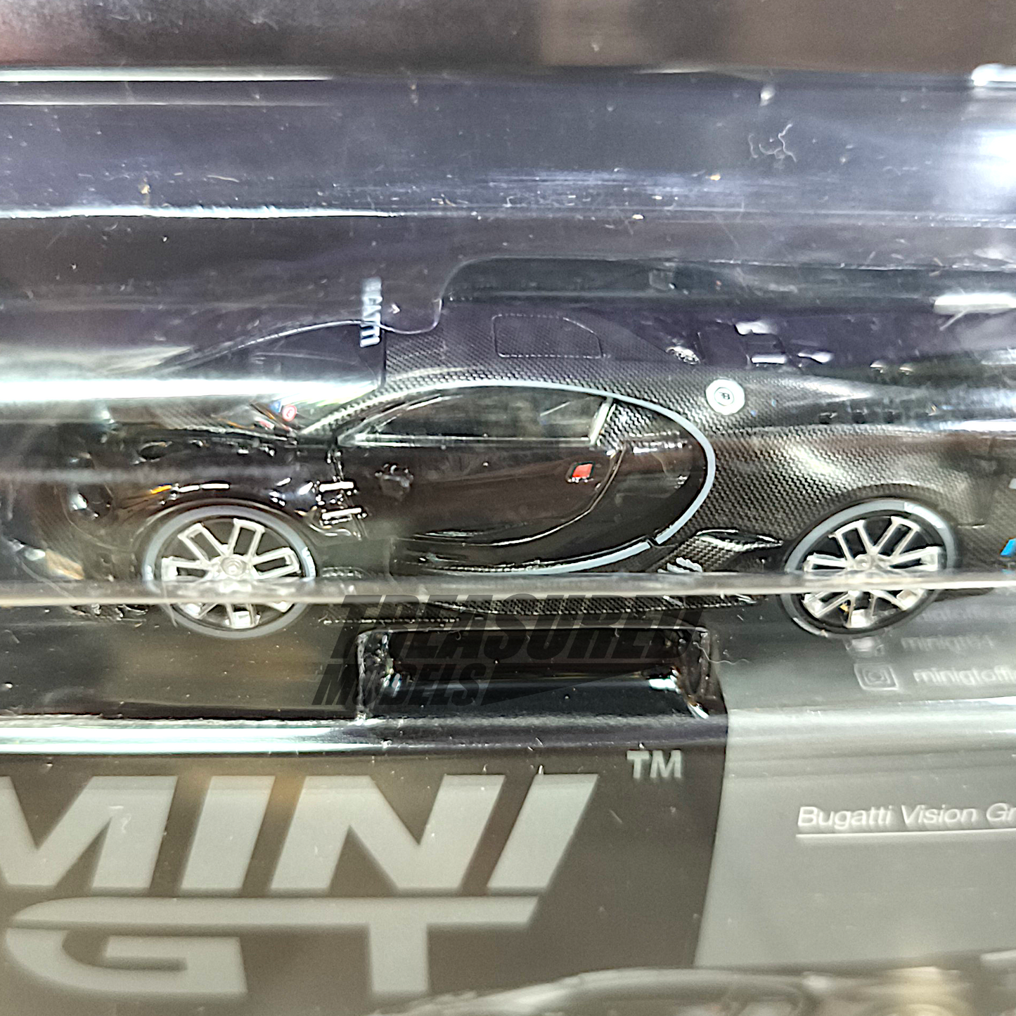 Mini GT Bugatti Vision Gran Turismo Black Blister Packaging MGT00795 1/64 Diecast