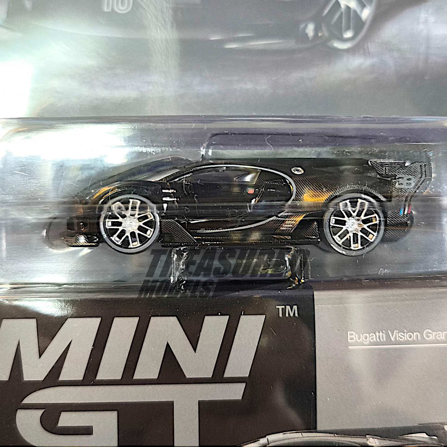 Mini GT Bugatti Vision Gran Turismo Black Blister Packaging MGT00795 1/64 Diecast