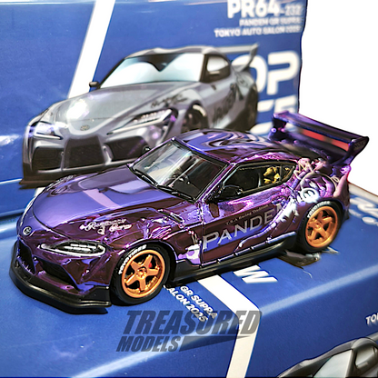 Pop Race CHASE Pandem GR Supra Chrome Purple Tokyo Auto Salon 2025 PR640232 1/64 Diecast