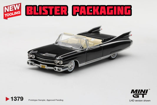 [Pre-Order] Mini GT Cadillac Eldorado Biarritz 1959 Black Blister Packaging MGT01379-BL 1/64 Diecast