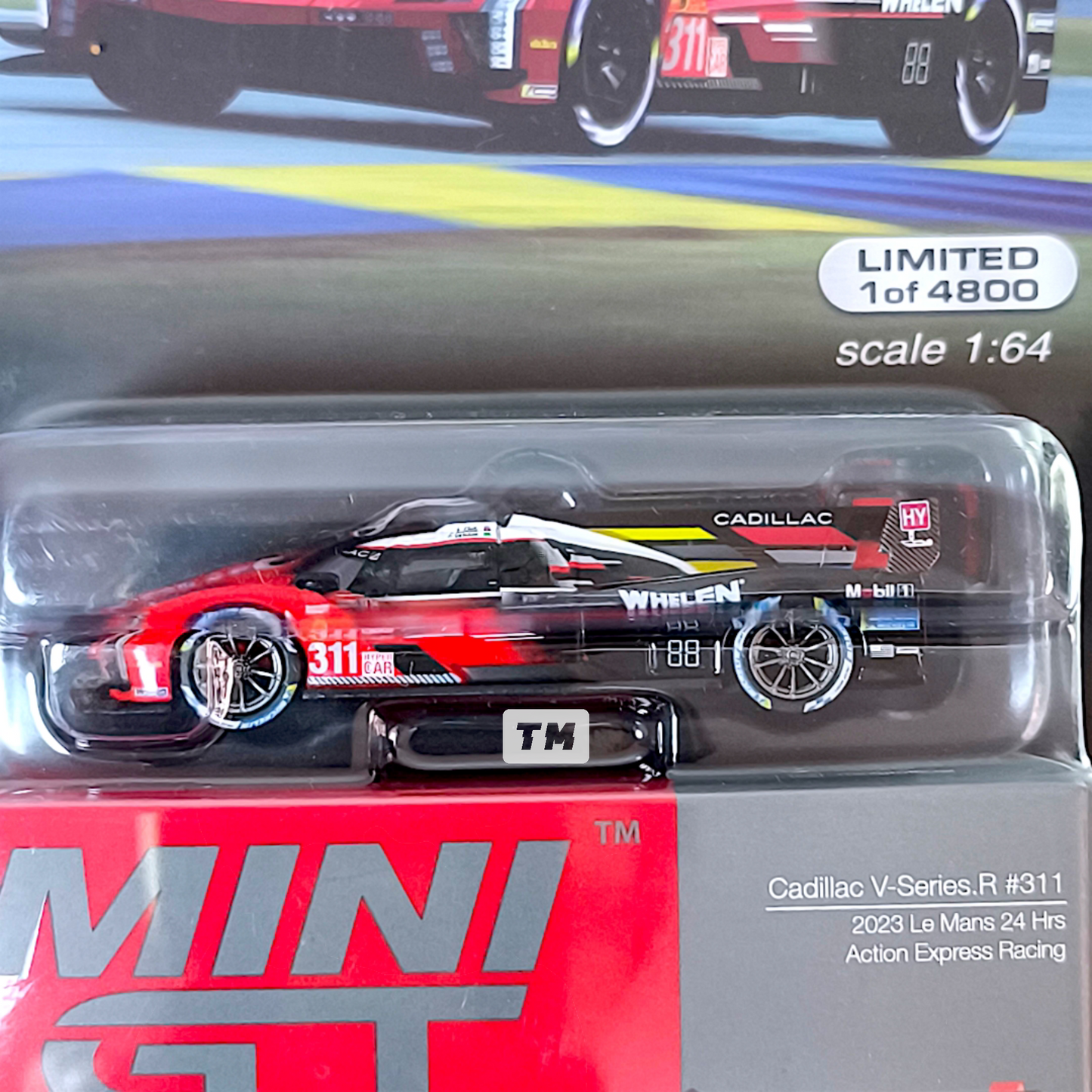 Mini GT Cadillac V-Series.R #311 Action Express Racing 2023 Le Mans 24 Hrs Blister Packaging MGT00736-BL 1/64 Diecast