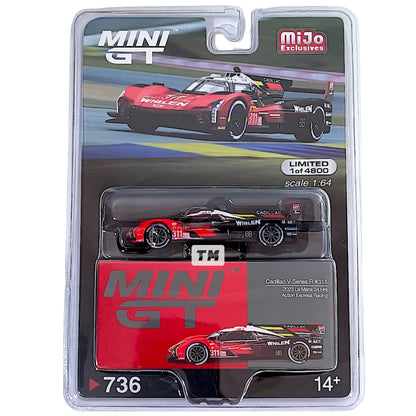 Mini GT Cadillac V-Series.R #311 Action Express Racing 2023 Le Mans 24 Hrs Blister Packaging MGT00736-BL 1/64 Diecast