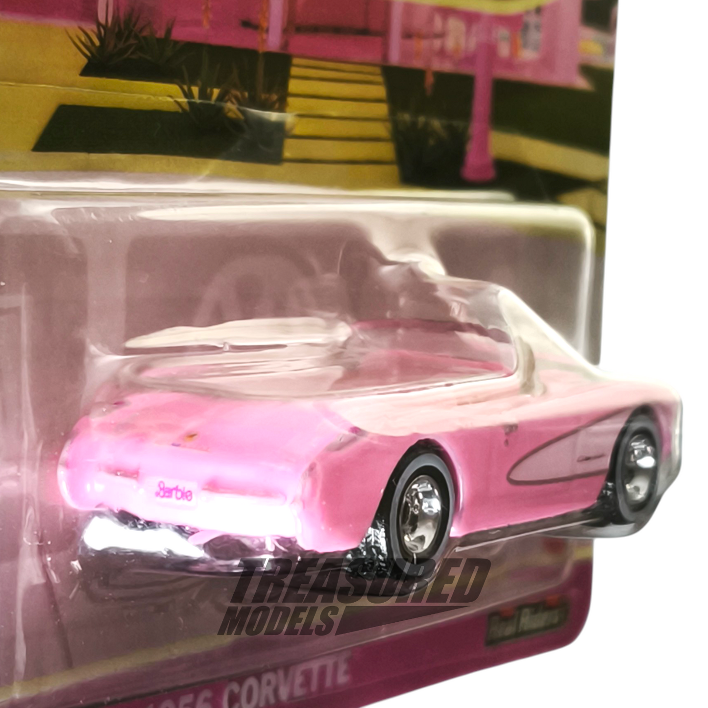 Hot Wheels Chevrolet 1956 Corvette Barbie Pink 2025 Premium Pop Culture Barbie 1/64 Die Cast