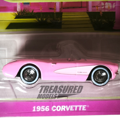 Hot Wheels Chevrolet 1956 Corvette Barbie Pink 2025 Premium Pop Culture Barbie 1/64 Die Cast