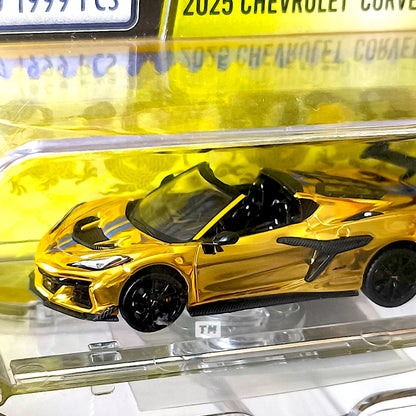 CHASE! Green Light Chevrolet 2025 Corvette ZR1 Gold HEC 2025 1/64 Diecast