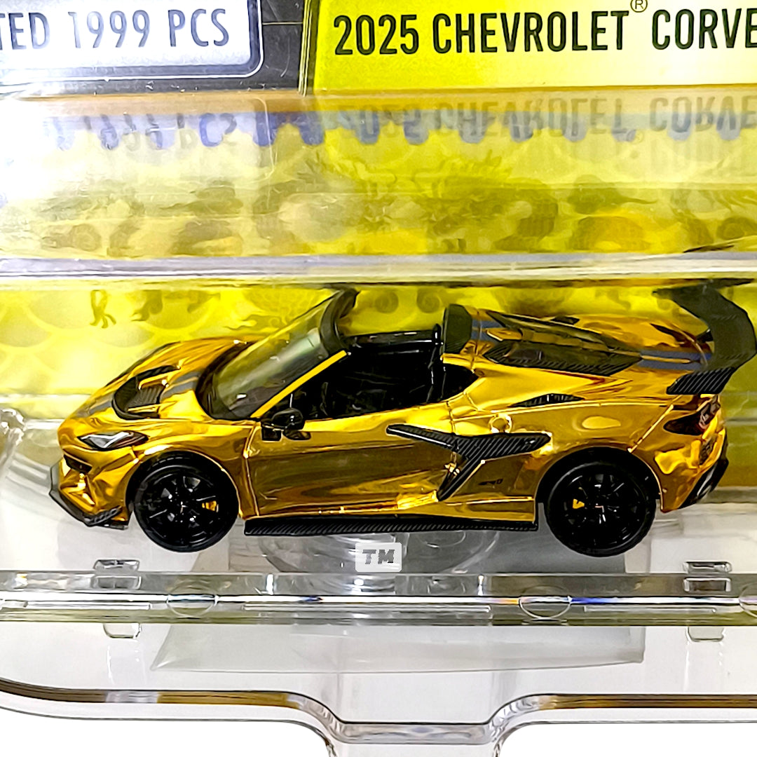 CHASE! Green Light Chevrolet 2025 Corvette ZR1 Gold HEC 2025 1/64 Diecast