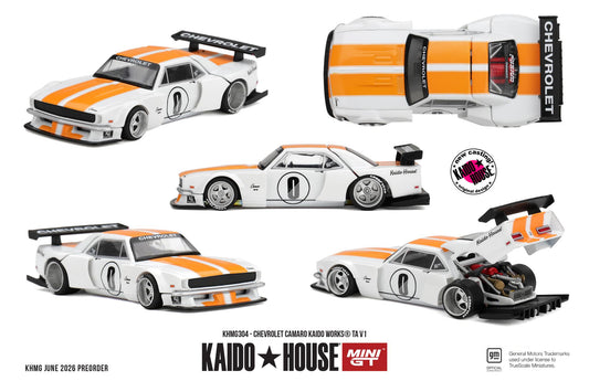 [Pre-Order] Kaido House Chevrolet Camaro KAIDO WORKS TA V1 KHMG304 1/64 Diecast
