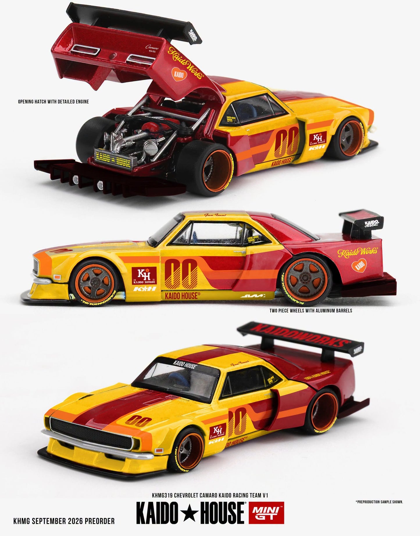 [Pre-Order] Kaido House Chevrolet Camaro Kaido Racing Team V1 KHMG319 1/64 Diecast