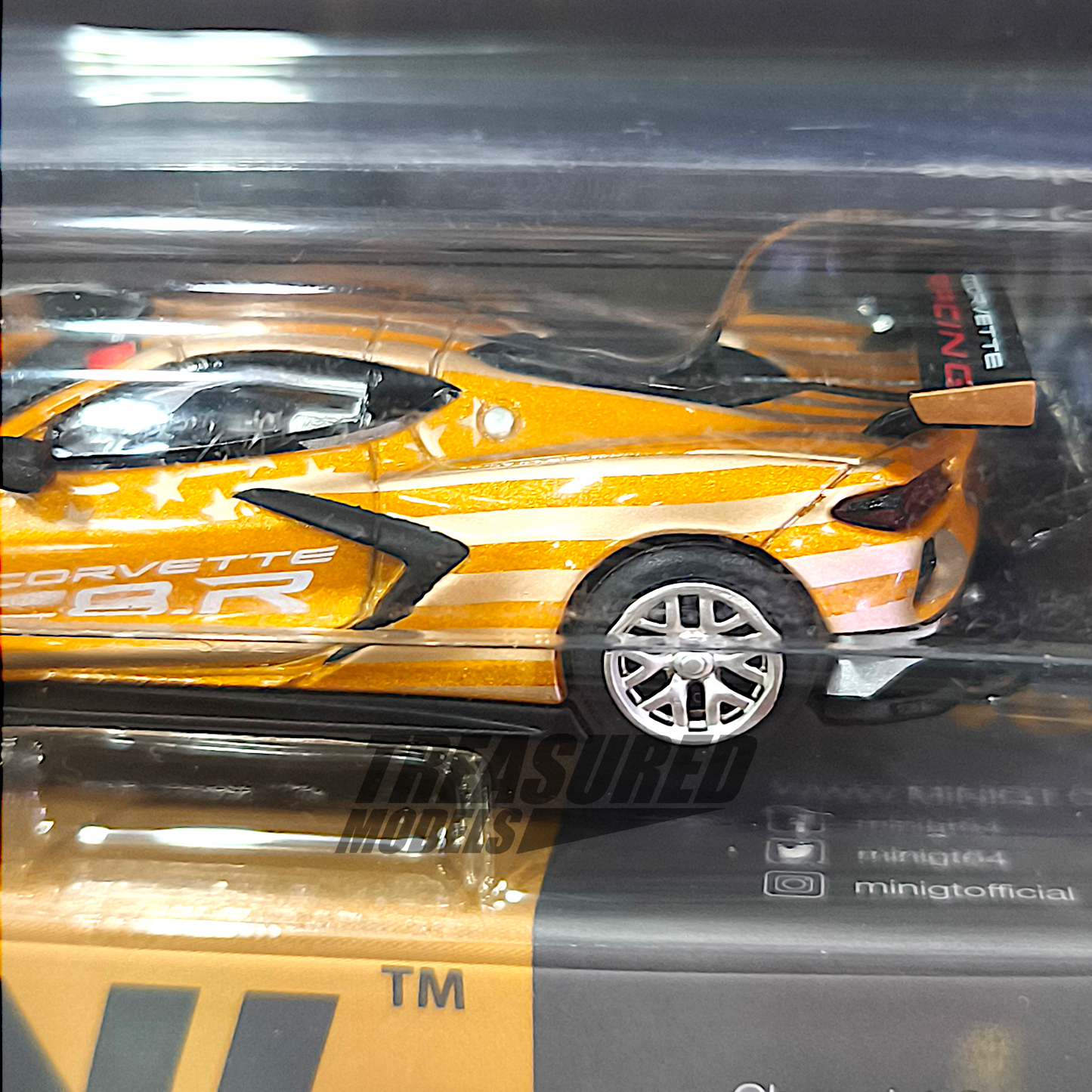 Mini GT Chevrolet Corvette C8.R Stars & Stripes 2023 USA Exclusive MGT00548 1/64 Diecast