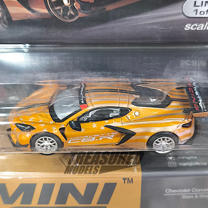 Mini GT Chevrolet Corvette C8.R Stars & Stripes 2023 USA Exclusive MGT00548 1/64 Diecast
