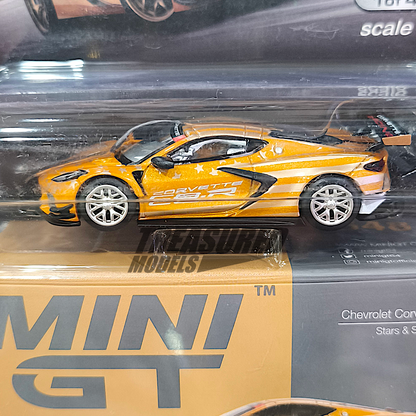 Mini GT Chevrolet Corvette C8.R Stars & Stripes 2023 USA Exclusive MGT00548 1/64 Diecast